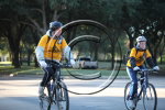 HARRA course coordinators on bicycles