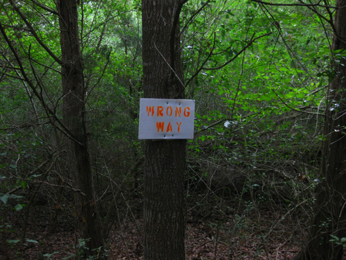 This sign is for non-hash house harriers that don’t Understand R U.