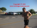 On the finishing stretch at 2010 Outriggers 5K